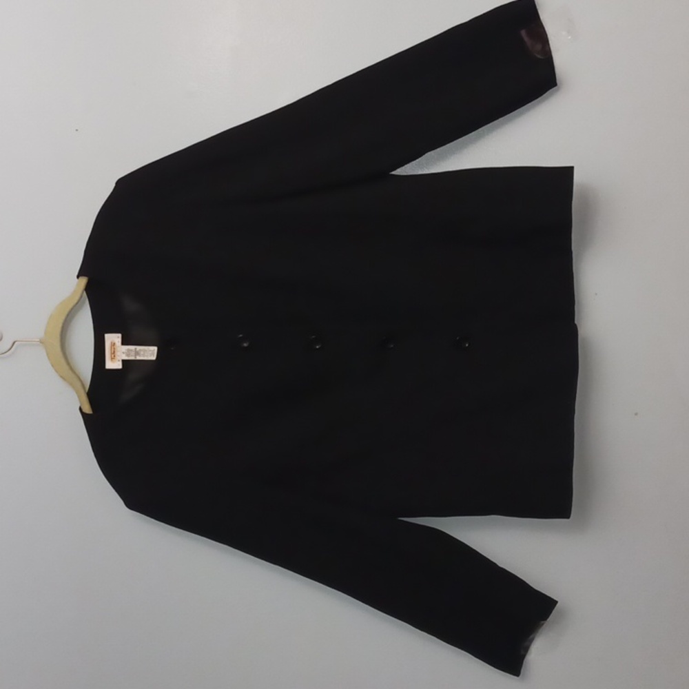 Talbots Petite size 16 women's black long sleeves blazer jacket.